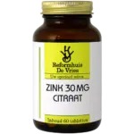 Zink 30 mg – Ondersteunt immuunsysteem, hormoonbalans & celvernieuwing | 60 tabletten