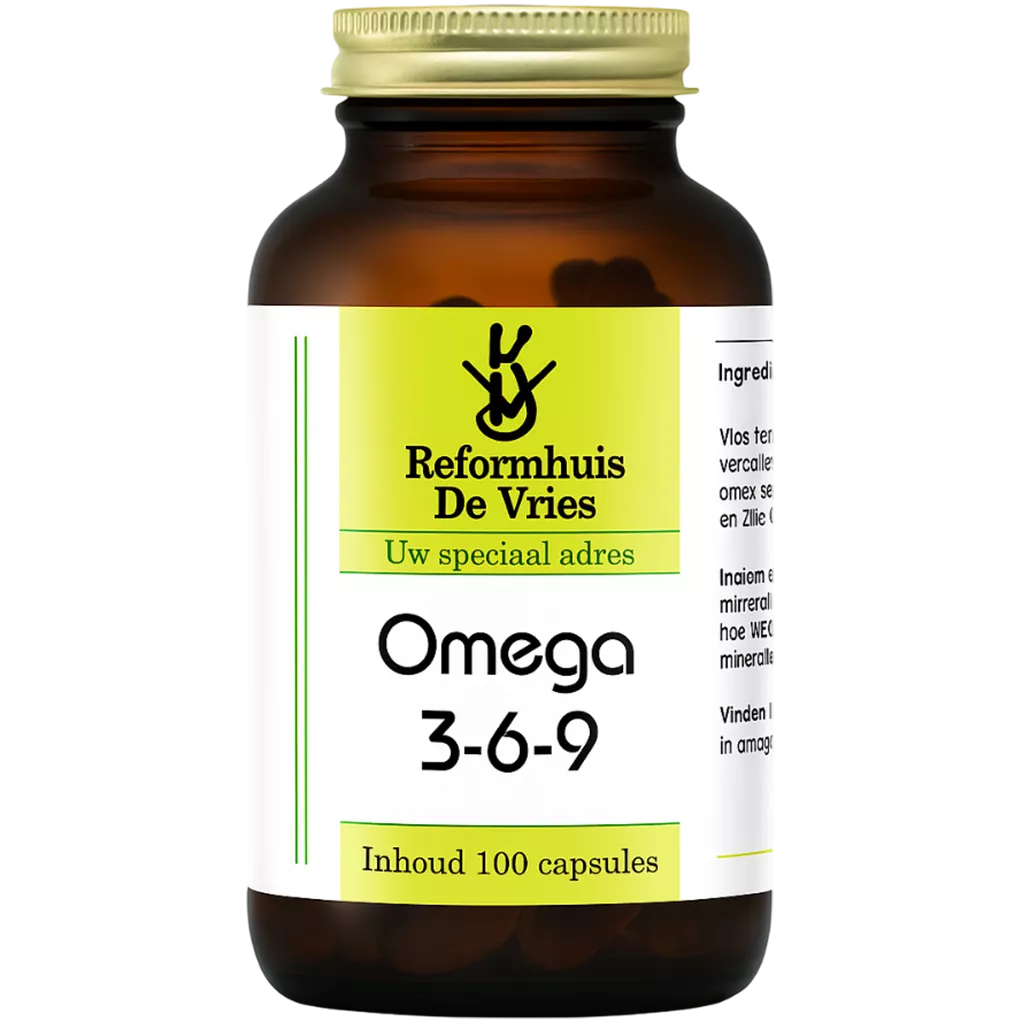 Omega 3-6-9 Complex – Pure vetzuren met vitamine E | 100 capsules