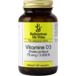 Vitamine D3 75 mcg (3000 IE) – Extra hoge dosering voor botten, spieren & weerstand | 120 capsules